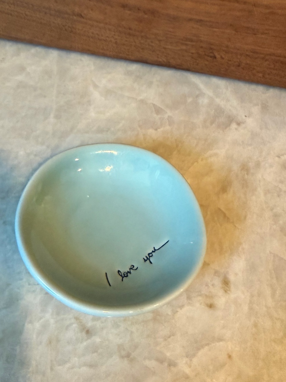 Hearth & Hand with Magnolia blue trinket tray 3” NWT